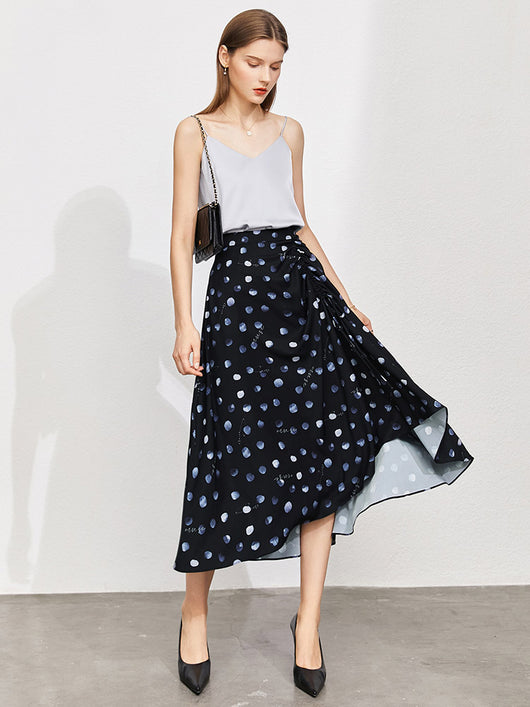 Falda Plisada Estampado Lunares Francés con Letras - Image 2