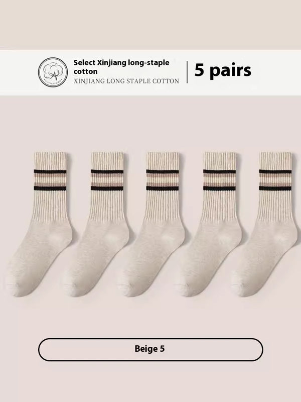 Calcetines Deportivos de Algodón Puro para Hombre - Talla Grande, Transpirables y Cómodos - Image 12