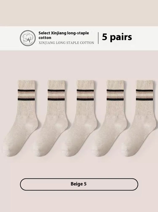Calcetines Deportivos de Algodón Puro para Hombre - Talla Grande, Transpirables y Cómodos - Image 12