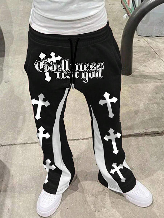 Pantalones Casuales Holgados para Hombre con Estampado Retro - Image 20