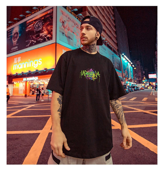 Camiseta Hombre Manga Corta Letras Graffiti Street - Image 31