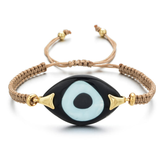 Pulsera Tejida a Mano con Ojo de Demonio Turco en Resina - Image 40