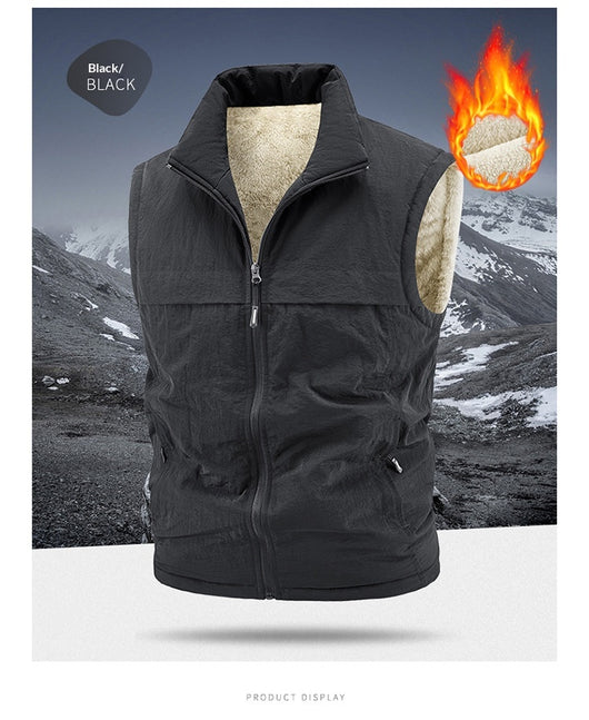 Chaleco Reversible Térmico para Hombre - Forro Polar Grueso y Cálido - Image 21
