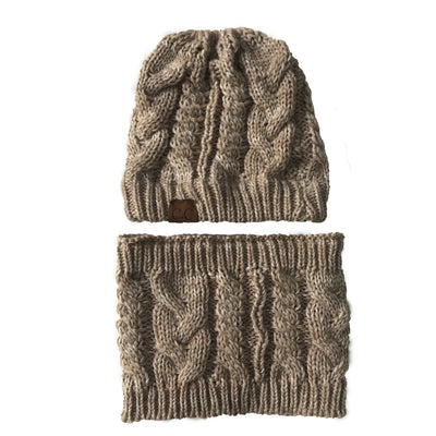 Gorro Tejido Multifuncional con Bufanda Integrada para Mujer - Protección Térmica Invierno - Image 4