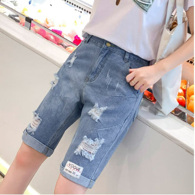 Pantalones Cortos de Mezclilla Cinco Bolsillos - Colección Primavera Verano