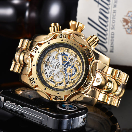 Reloj de Cuarzo con Esfera Hueca y Pulsera de Acero - Image 14