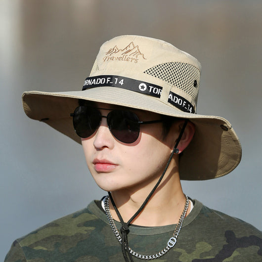 Gorra de Visera Ancha Transpirable para Pesca y Montaña - Protección Solar para Hombre - Image 15