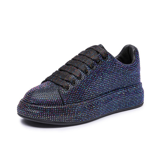 Zapatillas Deportivas Blancas para Mujer con Detalles de Cristal Brillante - Image 7