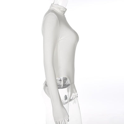 Jumpsuit Ajustado Cuello Alto Elegante - Image 38