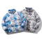 Chaqueta Acolchada con Cuello Alto Estampado Cielo Azul para Hombre