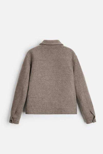 Saco Casual de Lana Tejida con Solapa para Hombre - Image 12