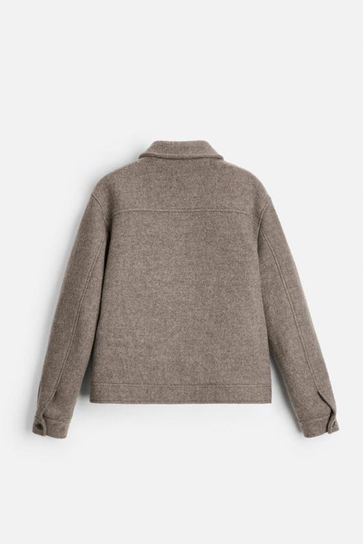 Saco Casual de Lana Tejida con Solapa para Hombre - Image 12