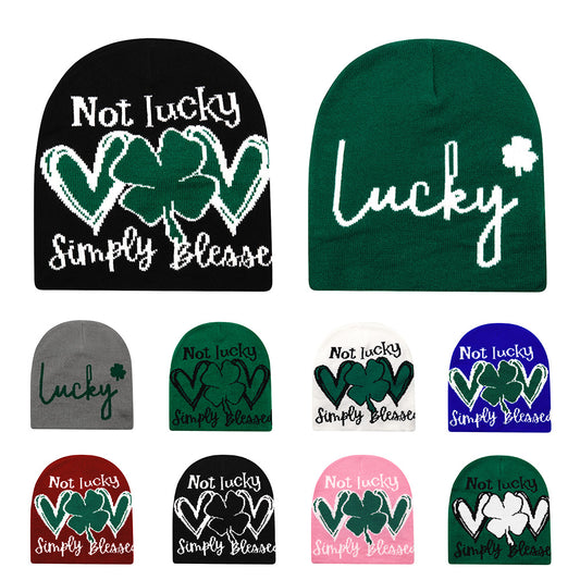 Gorro Tejido con Letras para Otoño e Invierno - Abrigo Outdoor