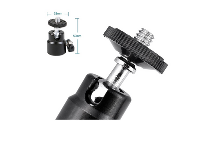 Soporte Universal para Móvil con Zapata de Cámara y Bola Giratoria - Image 2