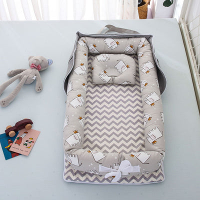 Cuna Portátil Plegable de Algodón para Bebé - Image 17