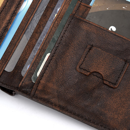 Billetera de Cuero Genuino Anti-RFID con Protección Anti-Robo - Image 12