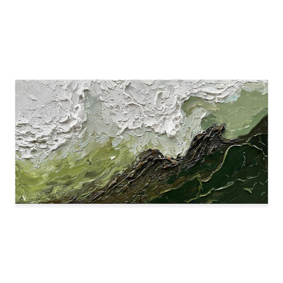 Cuadro Abstracto Grandes Olas del Mar Pintura al Óleo Texturizada Decoración Moderna - Image 5