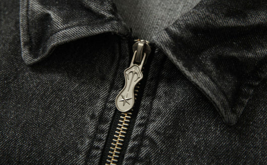 Chaqueta de Motociclista Denim con Bordados - Image 15