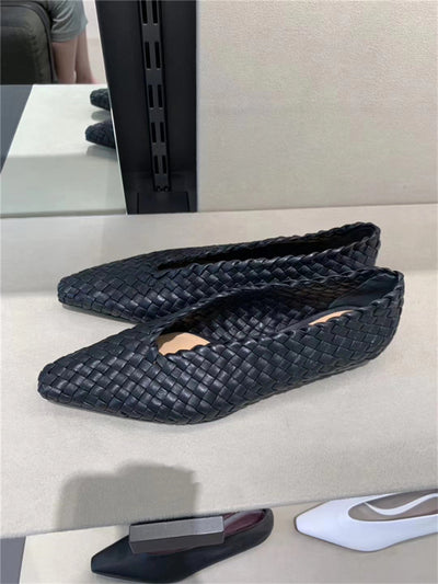 Zapatos Tejidos de Cuero Vacuno Transpirables - Image 16