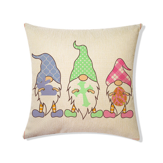 Funda de Almohada de Lino para Sofá Cama Easter - Image 2