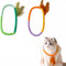 Juguetes para Gatos con Cuerda de Algodón, Hierba Gatera y Plumas - Limpiador Dental Interactivo