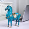 Escultura Decorativa Caballo de Hierro Estilo Chino Moderno para Sala