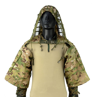 Traje Táctico Ghillie Profesional Camuflaje Militar Resistente