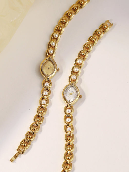 Reloj Elegante para Mujer con Perlas Simuladas - Diseño Lujo Clásico - Image 9
