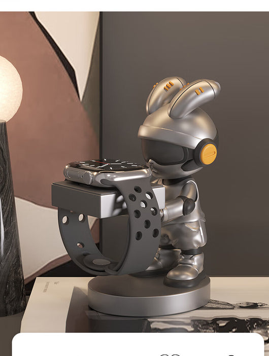 Soporte Cargador para Reloj Conejo de Resina - Diseño Trendy - Image 11