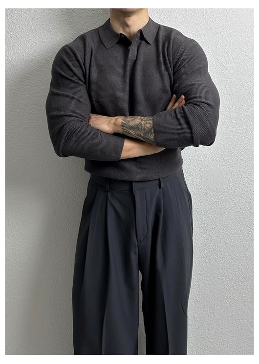 Suéter Ejecutivo Slim Fit Estilo Británico para Hombre - Image 11