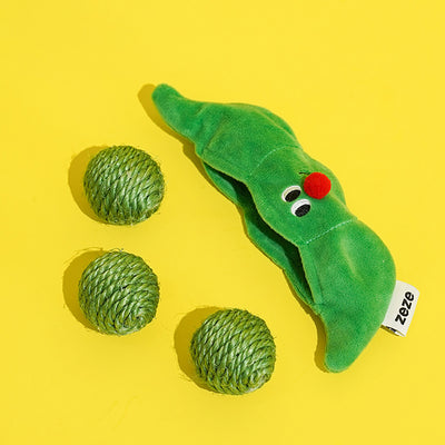 Set de 3 Pelotas Interactivas para Gatos con Cuerda de Sisal y Sonido Crujiente - Image 5