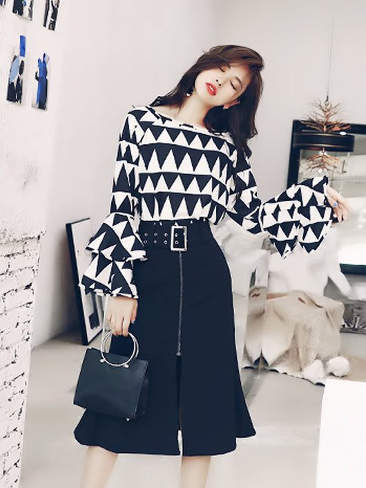 Traje Ejecutivo Dos Piezas Falda Midi Estilo Western - Image 8