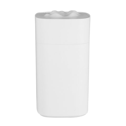 Dark night green mini humidifier with a white mountain-shaped top, clear base, and visible water level indicator. - Image 14