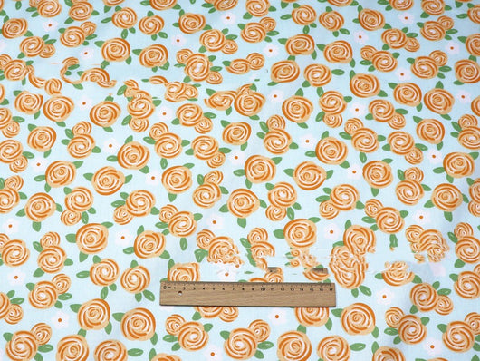 Tela de Algodón con Estampado Floral - Sarga de Algodón Premium - Image 2