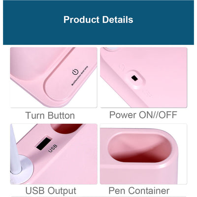 Lámpara LED Recargable USB con Soporte para Teléfono - Image 6