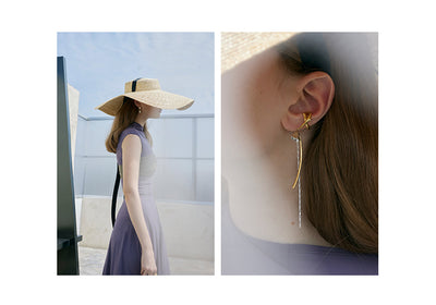 Aretes de Flores Retro Lujo de Nicho para Mujer con Borlas - Image 10