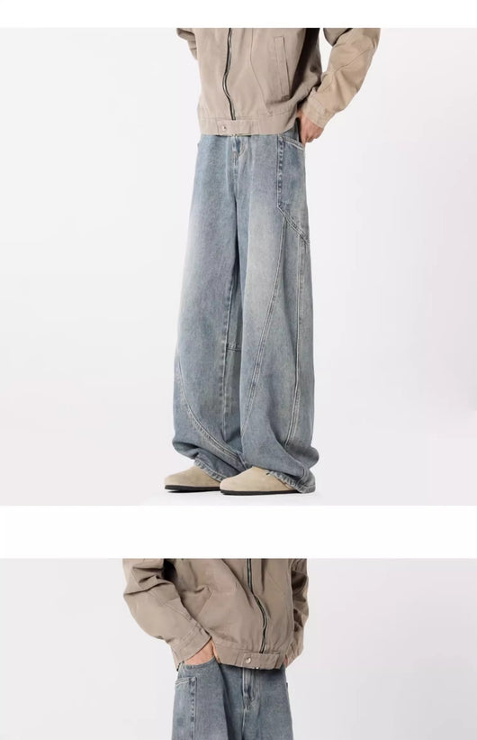 Pantalones Cargo Vaqueros Lavados Estilo Americano - Image 8