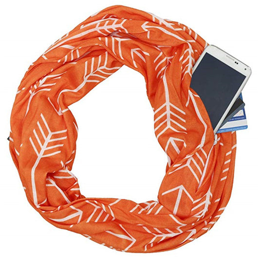 Bufanda con Bolsillo y Cierre - Diseño Flecha Estampado - Image 19