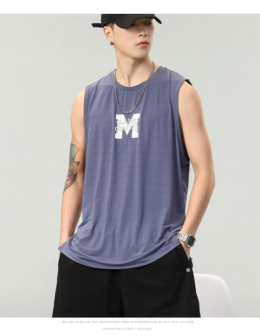 Camiseta Sin Mangas Hombre Estampado Letras - Colección Verano - Image 15