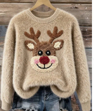 Suéter Navideño para Mujer con Estampado Santa Cartoon - Tejido Cálido - Image 17