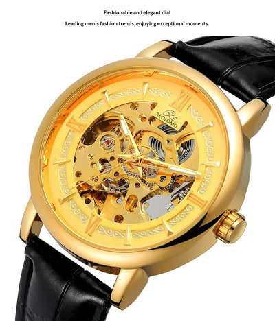 Reloj Mecánico Hombre Estilo Europeo Diseño Calado Elegante - Image 30