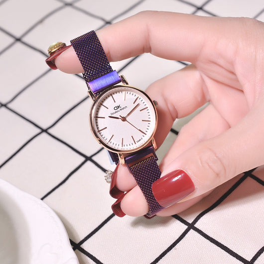 Reloj de Cuarzo para Mujer con Correa de Malla Impermeable - Image 12