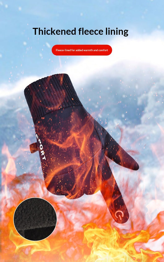 Guantes de Ciclismo para Hombre con Forro Polar para Pantalla Táctil y Conducción - Image 24