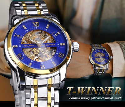 Reloj Mecánico Impermeable con Diseño Calado para Hombre - Image 56