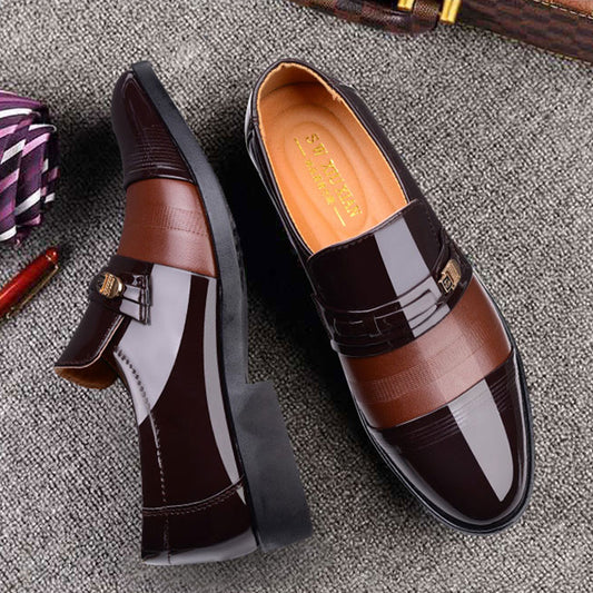 Zapatos de Cuero Formales con Detalles Recortados para Hombre - Image 2