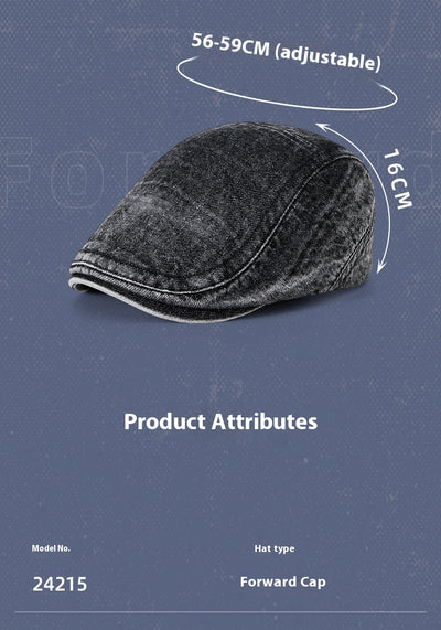 Gorra Denim Estilo Primavera Tendencia Coreana para Hombre - Image 11