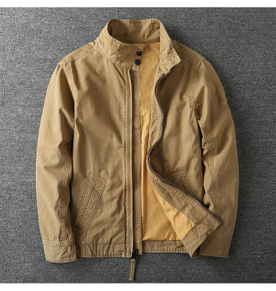 Chaqueta Abrigo Doble Cuello Alto Color Sólido para Hombre - Image 20