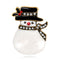 Christmas snowman brooch Dorado