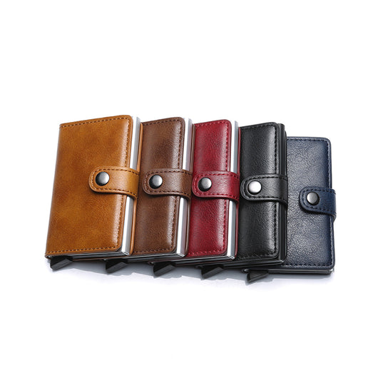 Billetera Vintage para Hombre con Protección RFID, Cuero y Aluminio - Image 35