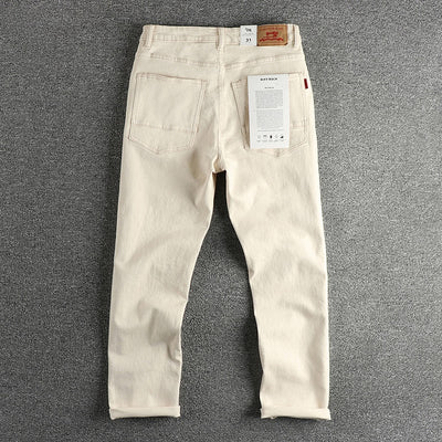 Jeans Vintage Lavado Crudo en Tono Crema - Image 7